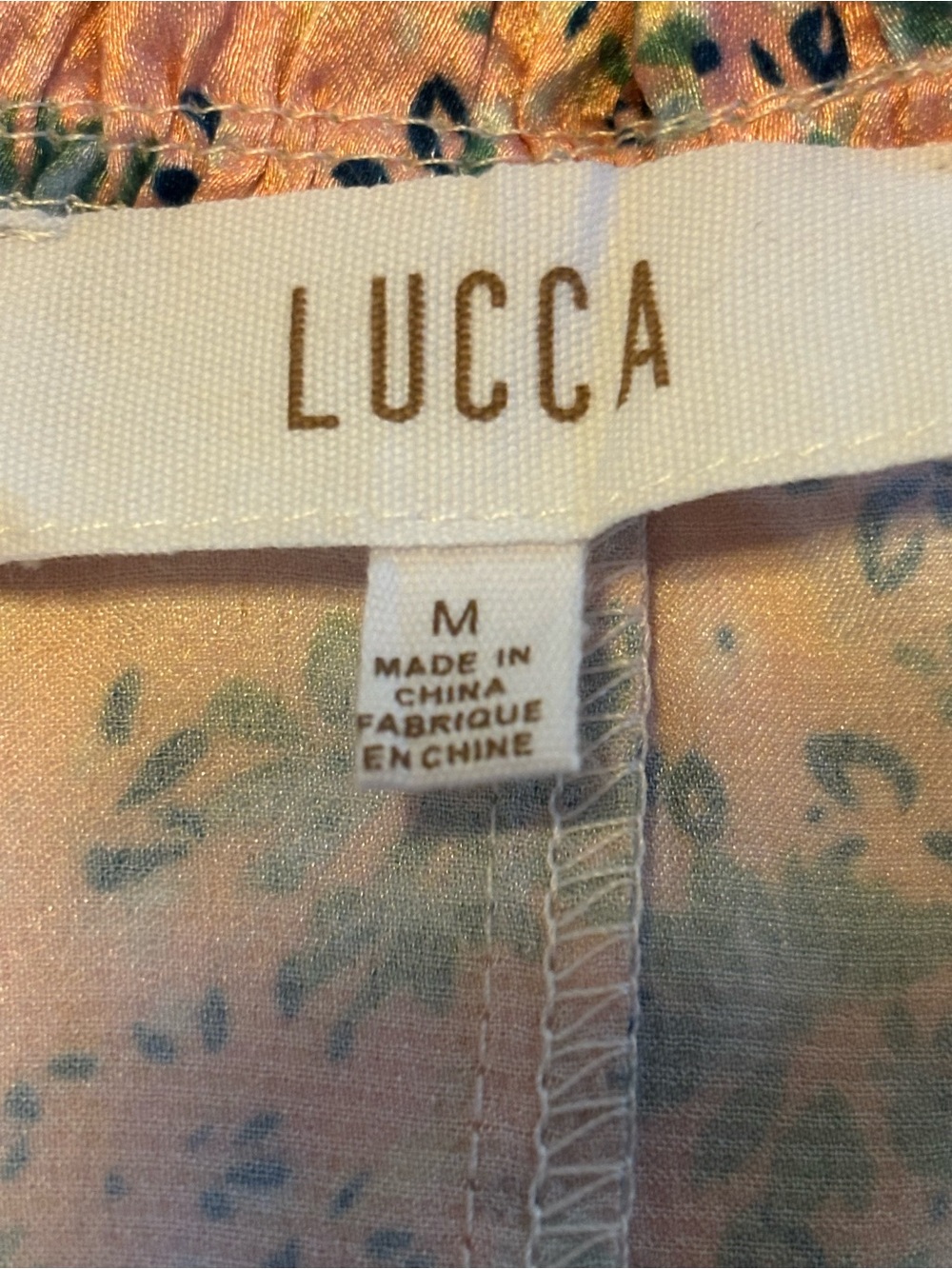 Lucca Floral Pink Tiered Midi Dress with Ruffle Trim, size M - Picture 9 of 13